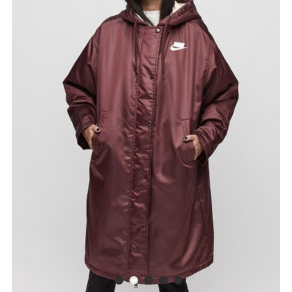 NIKE SPORTSWEAR SPORT PACK FILL PARKA WOMENS Sz S BV3125-681 Block Logo Coat